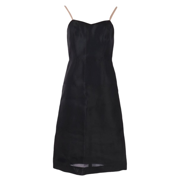 new MBMJ Marc by Marc Jacobs ❉ Silk Sheer Layer Midi Cocktail Dress ❉ Black ❉ 6 - Picture 12 of 17